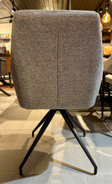 Chaise de salle à manger Icony tissu en 3 couleurs : vert, anthracite, gris