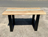 Metall Schreibtisch Untergestell Set Fineline U in Schwarz 60 cm