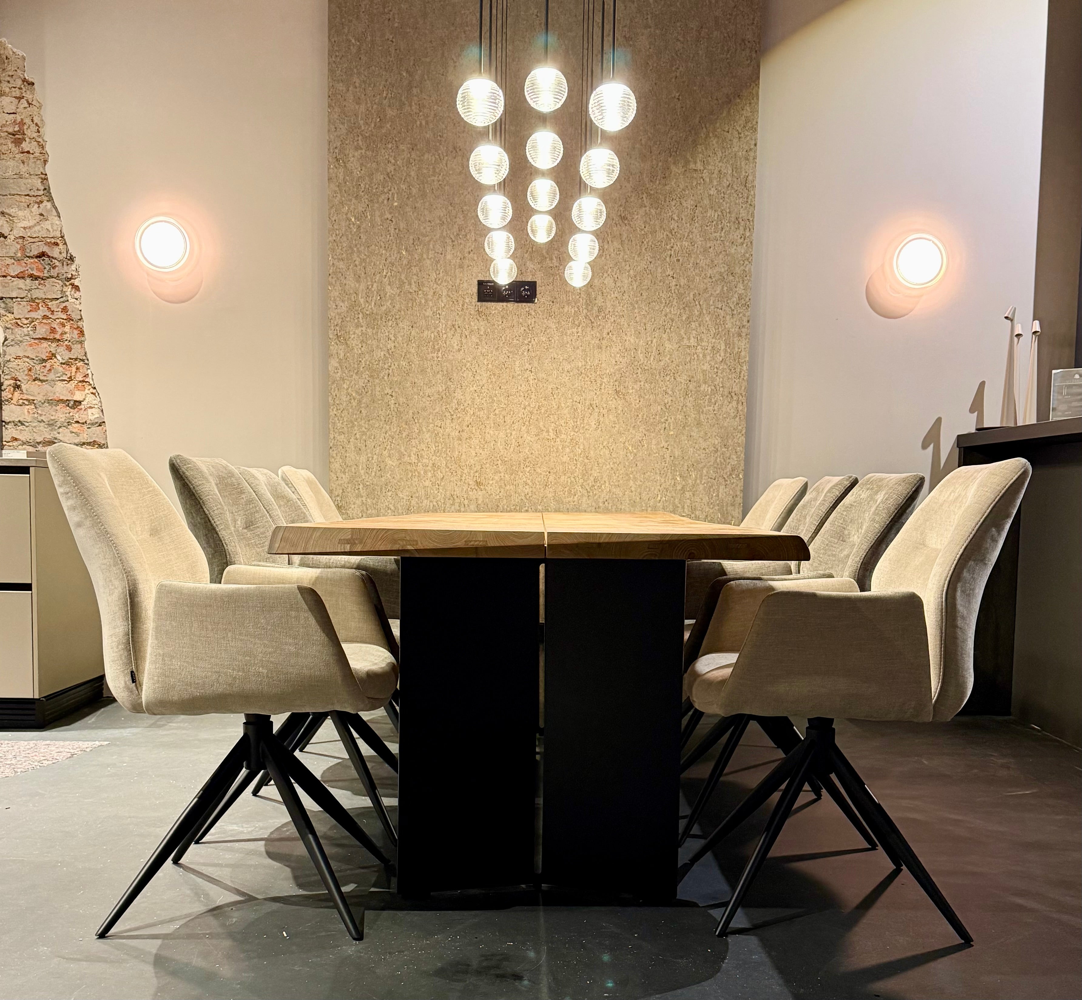 Piètement de table Set Butterfly Métal Piètement noir thermolaqué