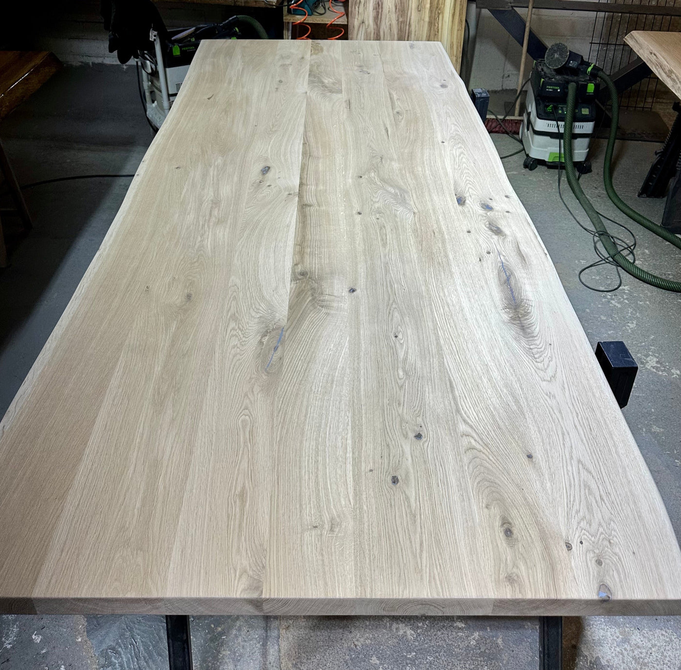 Plateau de table en chêne Neustadt, bord naturel, 4 cm, en 9 tailles, non traité - DIY