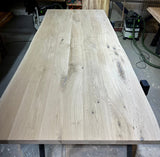 Plateau de table en chêne Neustadt, bord naturel, 4 cm, en 9 tailles, non traité - DIY