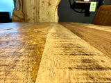 Plateau de table en manguier Bombay, bord droit 4cm en 160 180 200 220 240 cm