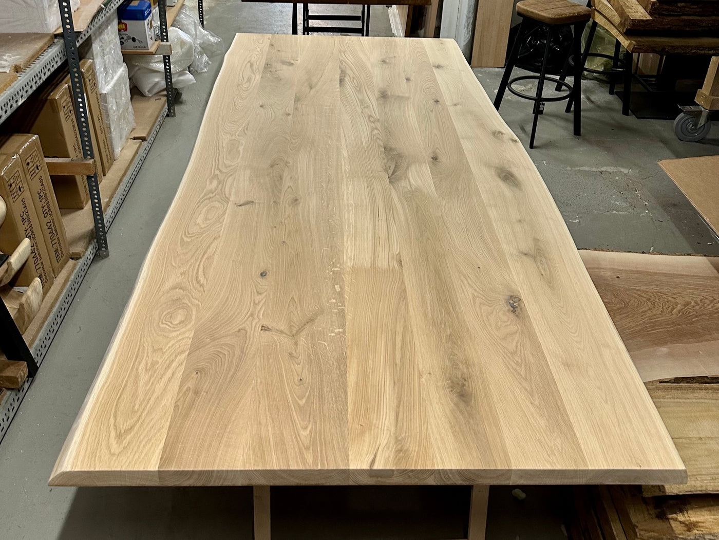 Plateau de table en chêne Neustadt, bord naturel, 4 cm, en 9 tailles, non traité - DIY