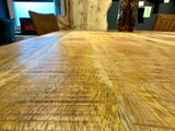 4 cm Esstisch Java Mango 160 bis 240 Holz mit filigranem Matrix Gestell schwarz massiv 5 Größen