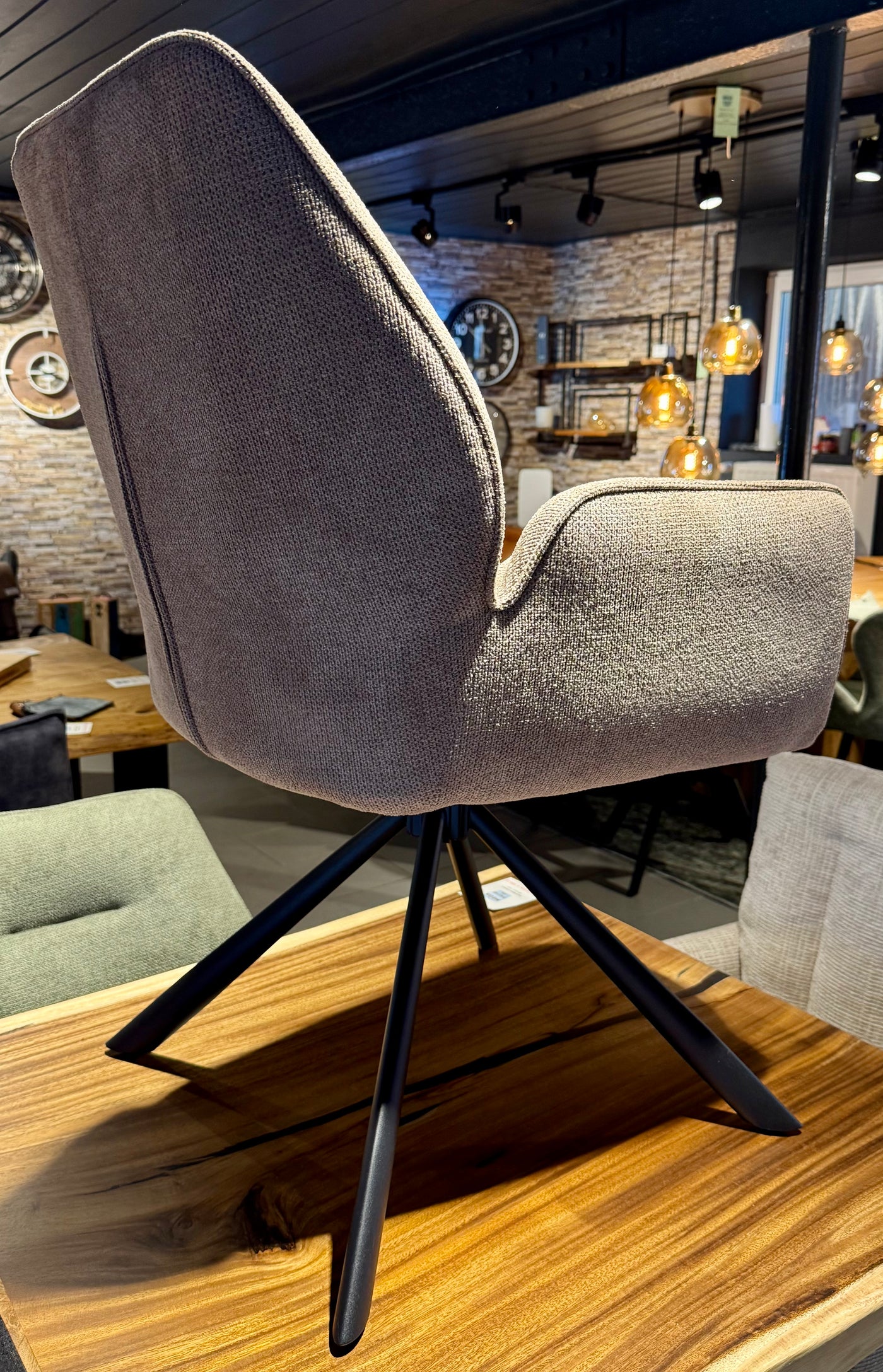Drehbarer Mikrostoff Stuhl Toronto Armlehnen in 3 Farben