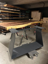 Wang Tischgestell zentrales Tischbein Metall schwarz pulverbeschichtet