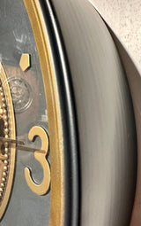 70 cm Wien XL Vintage Wanduhr mit Zahnrädern gold anthrazit