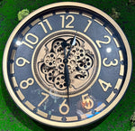 Lade das Bild in den Galerie-Viewer, 60 cm Salzburg Vintage Wanduhr mit Zahnrädern gold anthrazit
