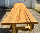 Plateau de table en chêne massif de 120 cm en une seule planche