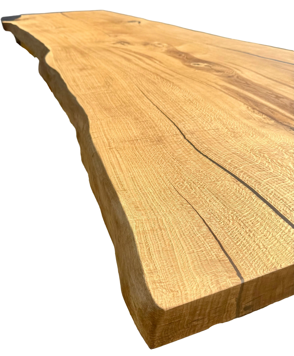 Plateau de table en chêne massif de 120 cm en une seule planche
