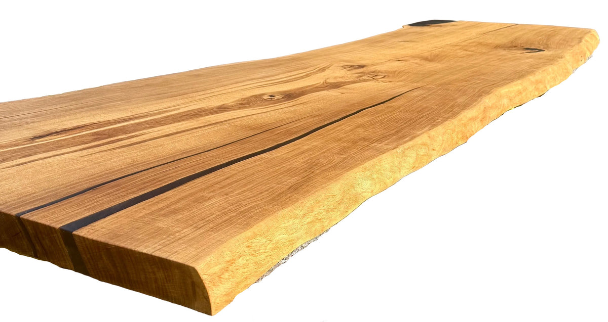 Plateau de table en chêne massif de 120 cm en une seule planche