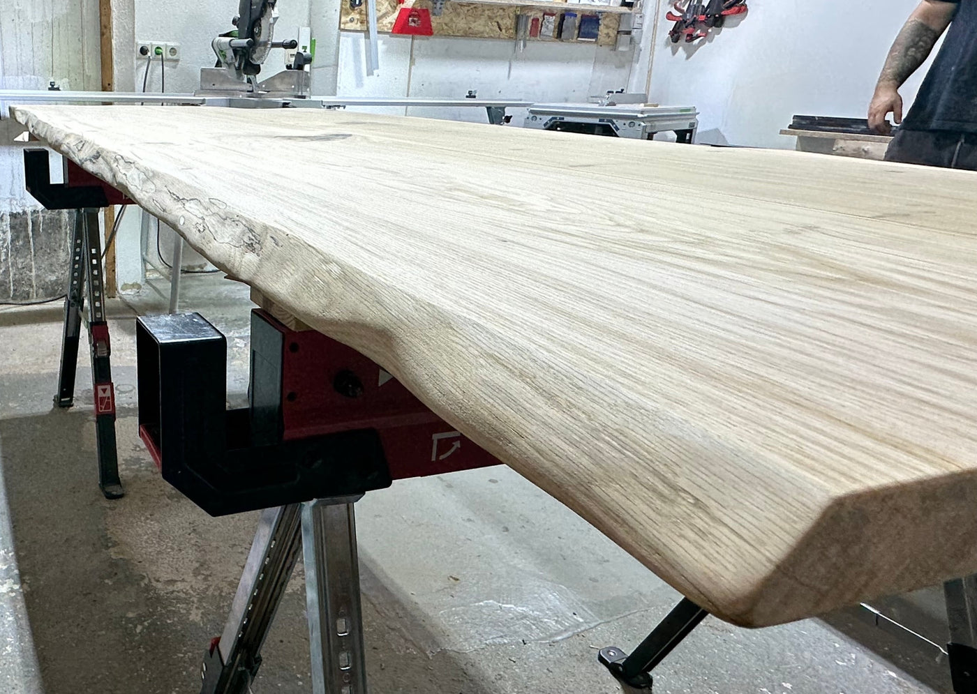 Plateau de table en chêne Neustadt, bord naturel, 4 cm, en 9 tailles, non traité - DIY