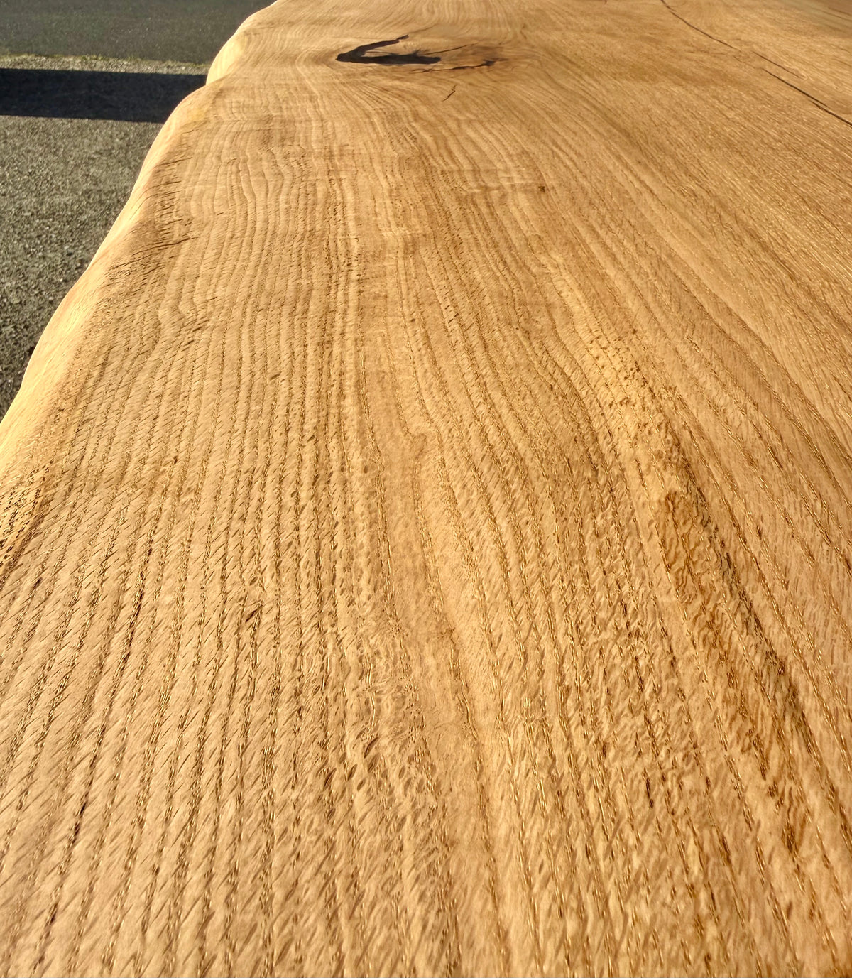 Plateau de table en chêne massif de 120 cm en une seule planche