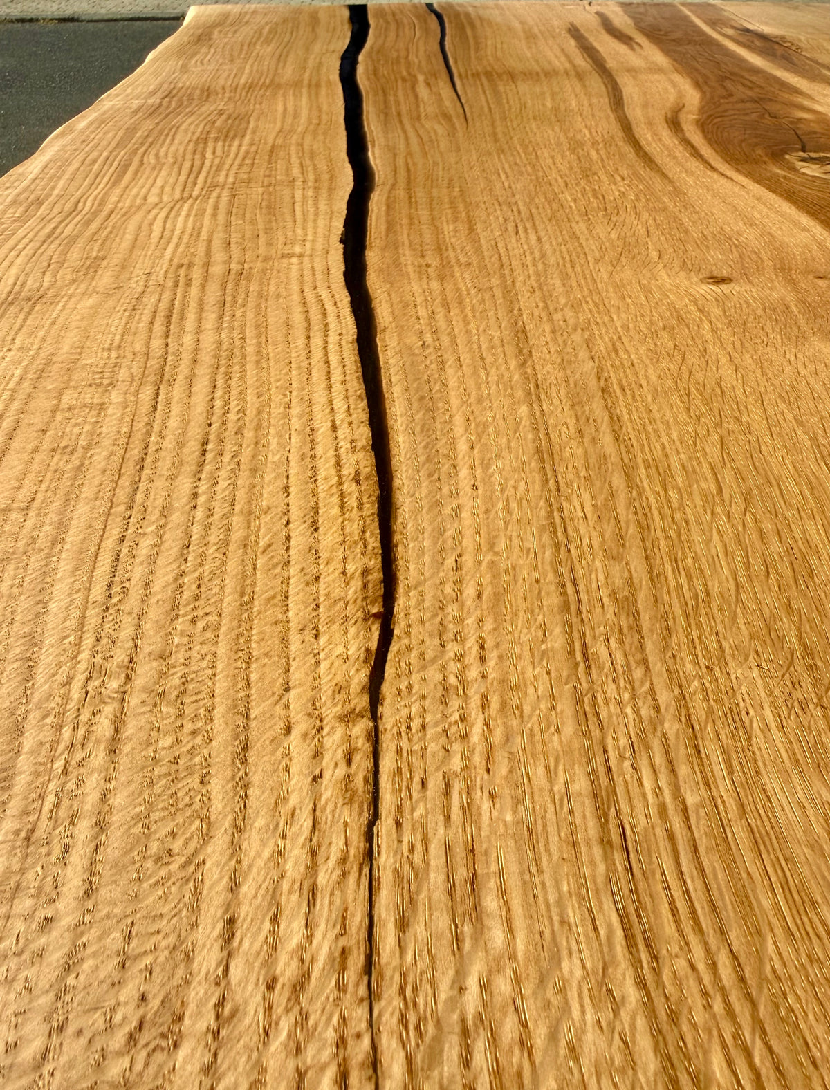 Plateau de table en chêne massif de 120 cm en une seule planche