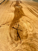 Plateau de table en chêne massif de 120 cm en une seule planche