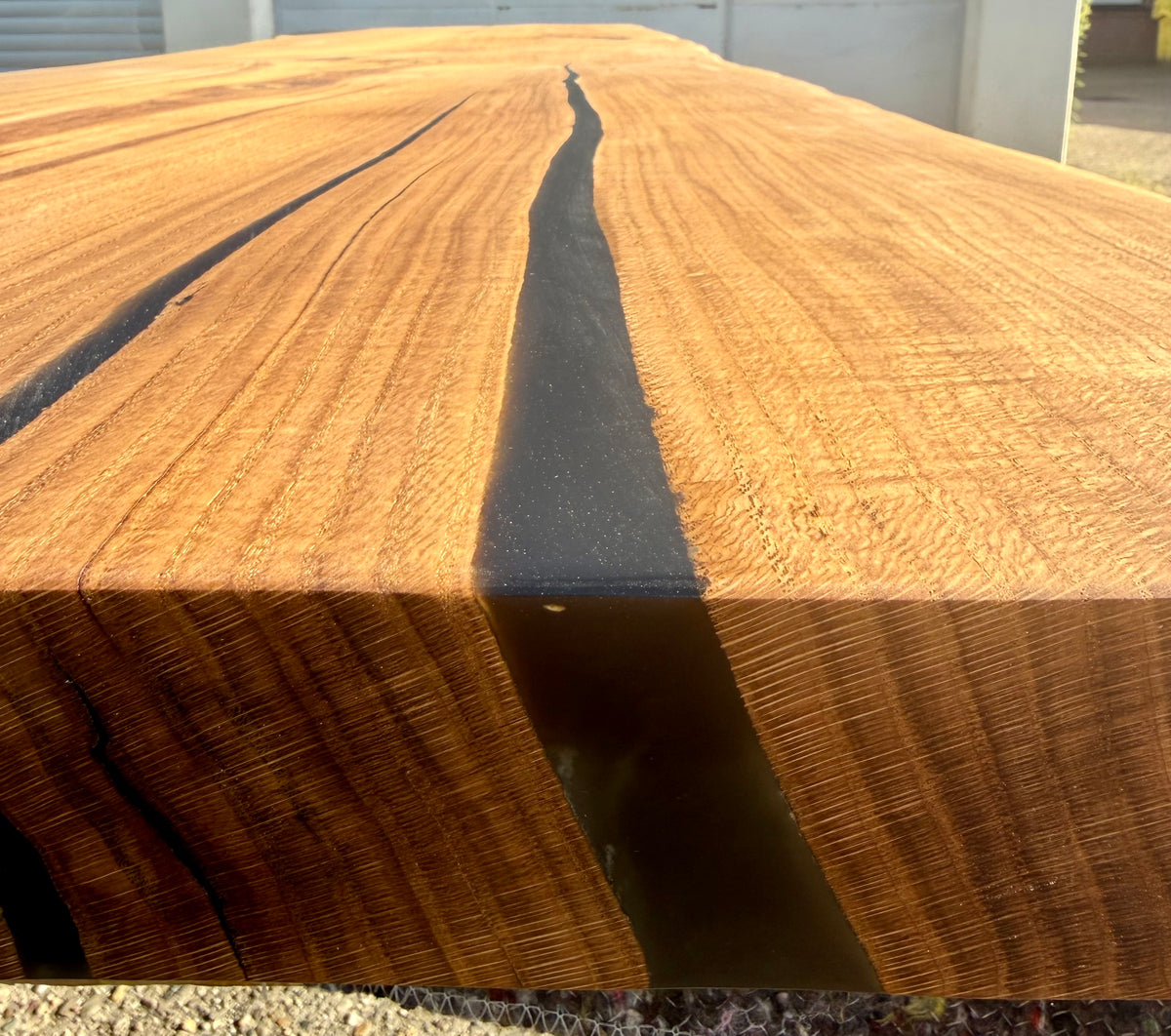 Plateau de table en chêne massif de 120 cm en une seule planche