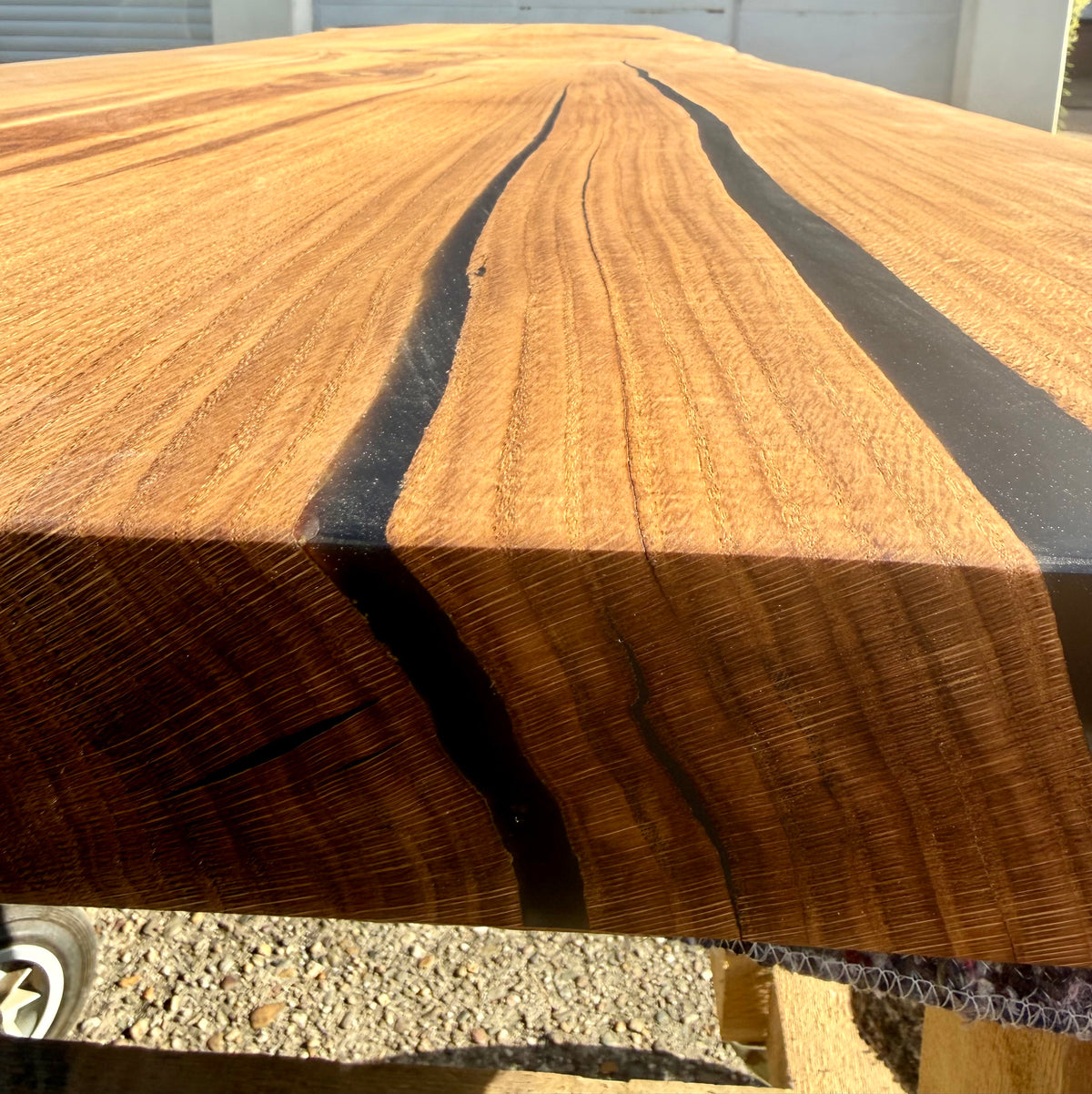 Plateau de table en chêne massif de 120 cm en une seule planche