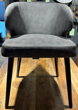 Chaise en similicuir Fiori 2 couleurs Sable Anthracite
