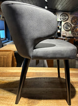 Chaise en similicuir Fiori 2 couleurs Sable Anthracite
