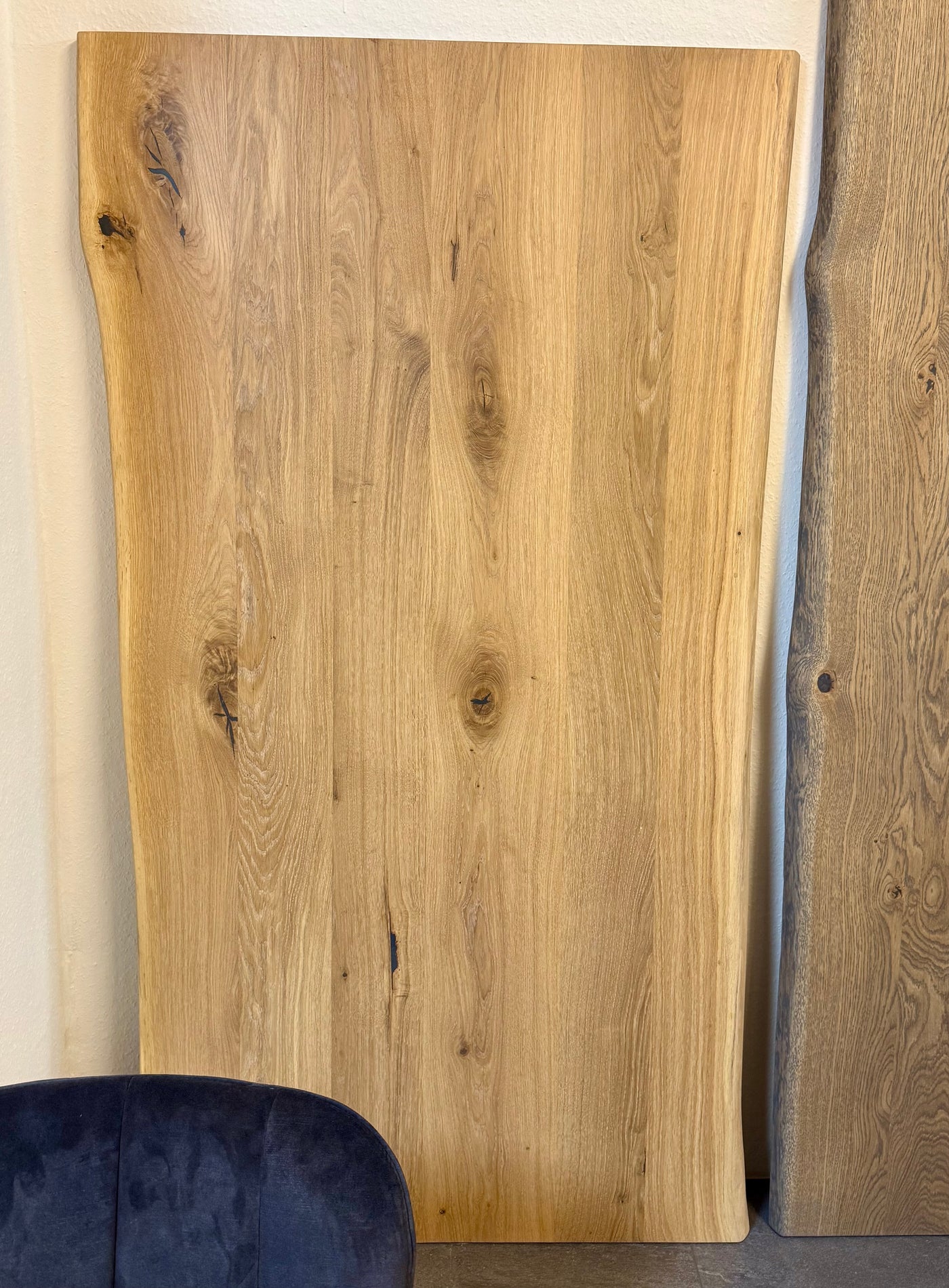 Esstischplatte Düsseldorf Eiche massiv 160 bis 240 in 3 cm Dicke Holz naturel geölt