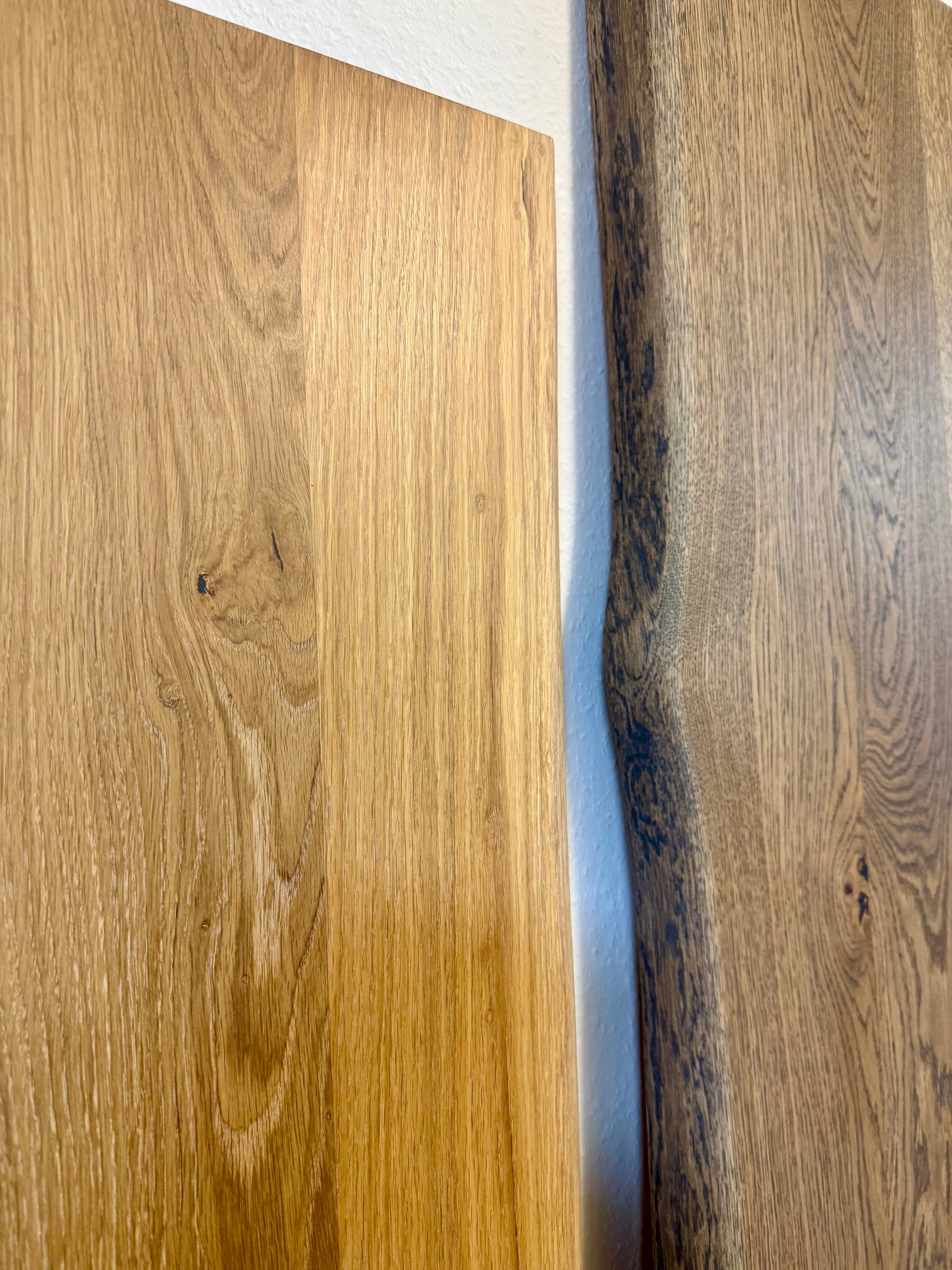 Esstischplatte Düsseldorf Eiche massiv 160 bis 240 in 3 cm Dicke Holz naturel geölt