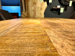 Lade das Bild in den Galerie-Viewer, Esstisch Mumbai Mango 160 bis 260 in 6 cm Dicke Holz mit U Metall Gestell schwarz massiv 6 Größen
