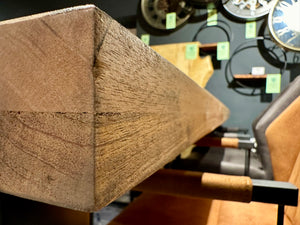 Esstisch Mumbai Mango 160 bis 260 in 6 cm Dicke Holz mit U Metall Gestell schwarz massiv 6 Größen