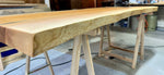 Lade das Bild in den Galerie-Viewer, 180 cm Edel Esche Baumstamm Tischplatte Holzplatte 5 cm massiv als Schreibtisch oder Esstisch verwendbar
