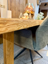 Esstischplatte Olpe Eiche massiv 180 bis 300 cm in 4,5 cm Dicke Holz geölt 7 Größen