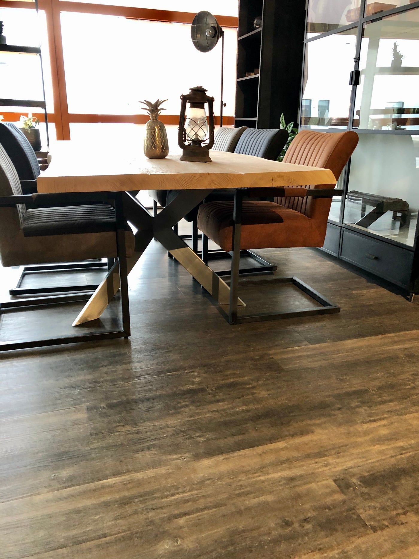Tischplatten Untergestell Rex Long Exclusive Edelstahl für Tischplatten 160 bis 260 cm