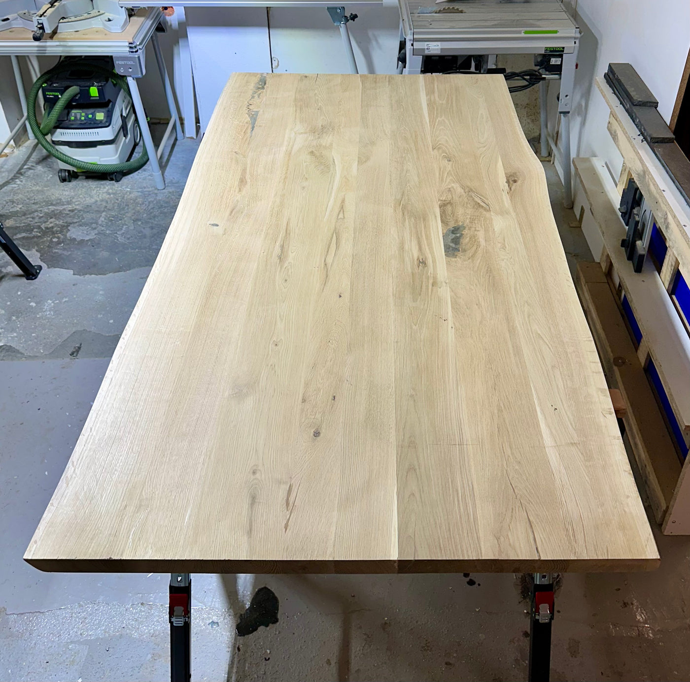 Plateau de table en chêne Neustadt, bord naturel, 4 cm, en 9 tailles, non traité - DIY