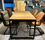 Table à manger en teck recyclé massif naturel 120 - 160 - 200 - 240 cm