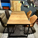 Table à manger en teck recyclé massif naturel 120 - 160 - 200 - 240 cm