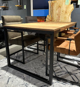 Table à manger en teck recyclé massif naturel 120 - 160 - 200 - 240 cm