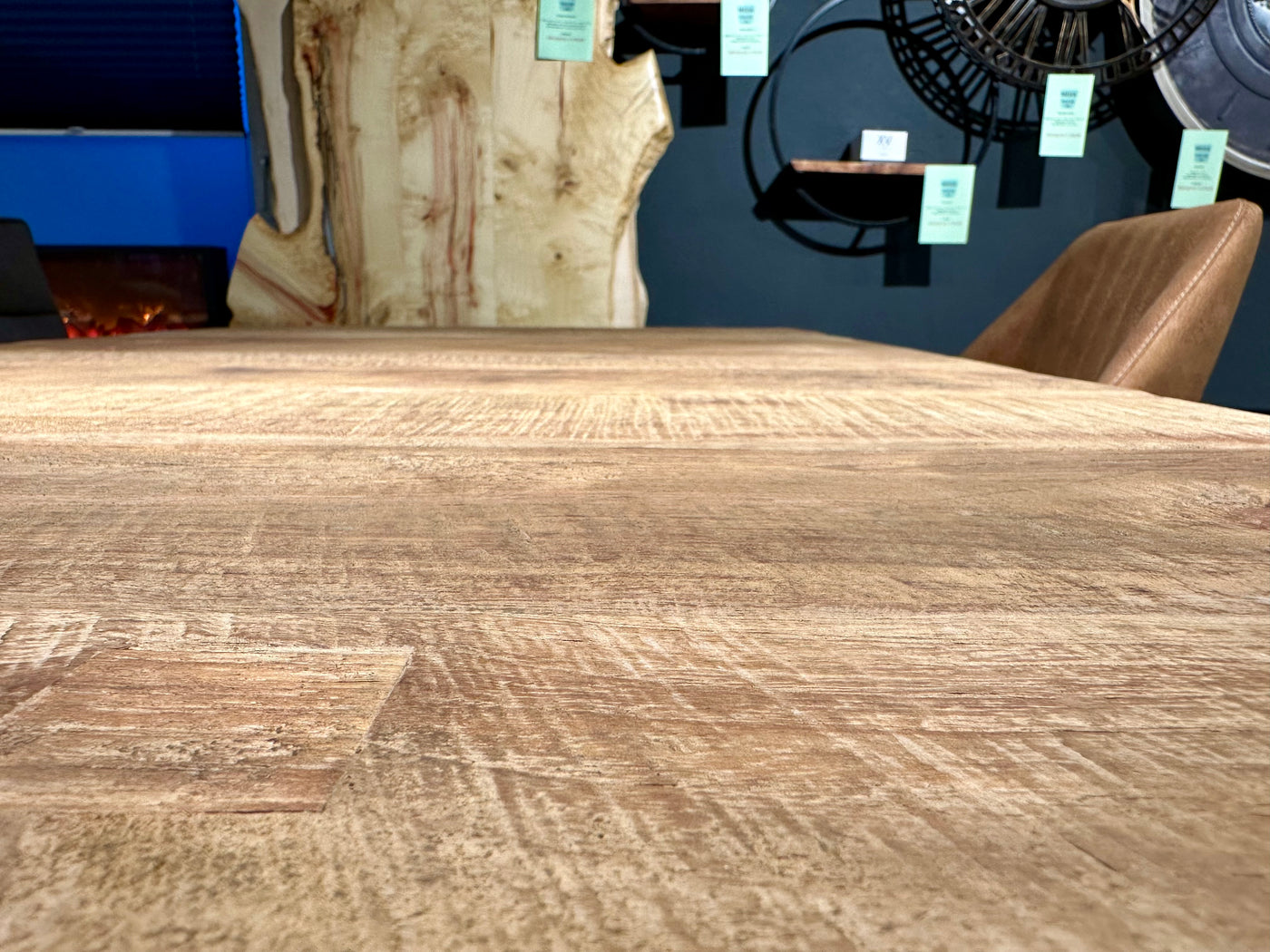 Table à manger en teck recyclé massif naturel 120 - 160 - 200 - 240 cm