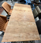 Table à manger en teck recyclé massif naturel 120 - 160 - 200 - 240 cm
