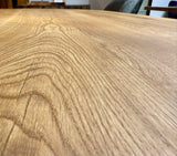 Esstisch Osnabrück Eiche massiv 200 cm in 4 cm Dicke Holz geölt mit Spider Metall Gestell schwarz