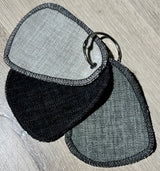 Armlehnen Stuhl Don Stoff in 3 Farben Ash-Grau Schwarz und Toffee-Beige