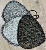 Armlehnen Stuhl Billy Teddy Stoff in 3 Farben weiß hellgrau anthrazit-grau