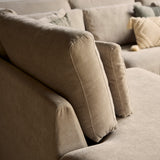 MySofa Jesse Ecksofa Beige Divan links + 2,5 Sitzer