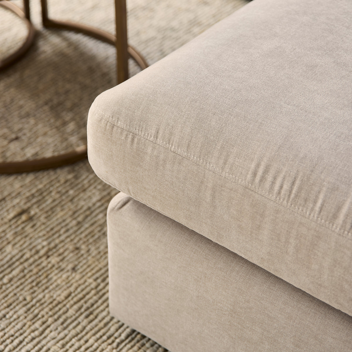 MySofa Jesse Ecksofa Beige 2,5 Sitzer + Divan rechts