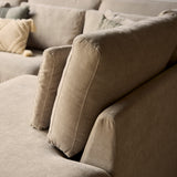MySofa Jesse Ecksofa Beige 2,5 Sitzer + Divan rechts
