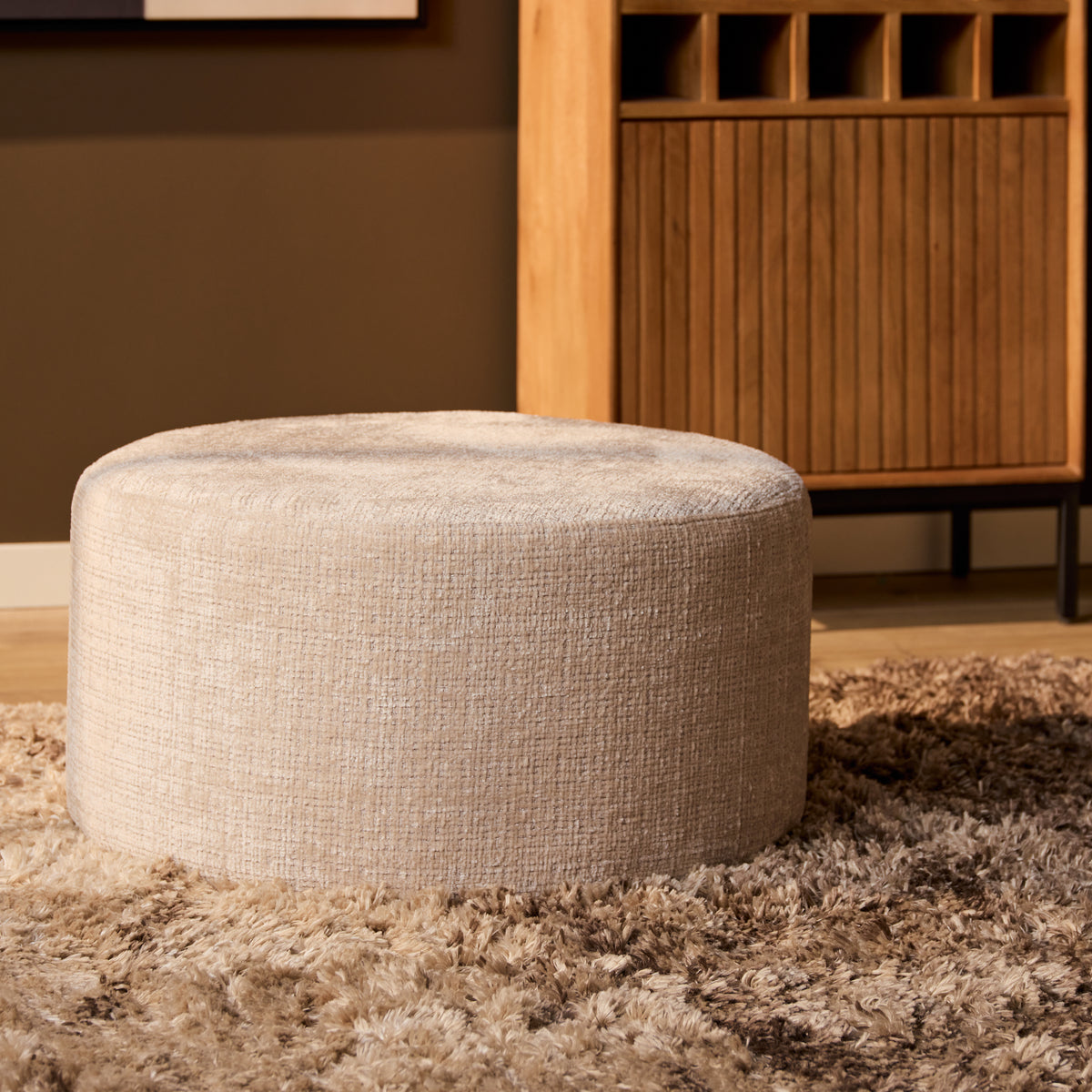 Hocker rund Natur 60 cm Cremona 02