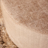 Hocker rund Beige 60 cm Cremona 14