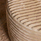 Hocker rund Beige 60 cm Tilia 03