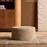 Hocker rund Beige 60 cm Tilia 03