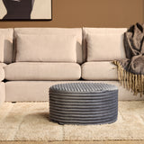 Hocker rund Anthrazit 60 cm Tilia 85