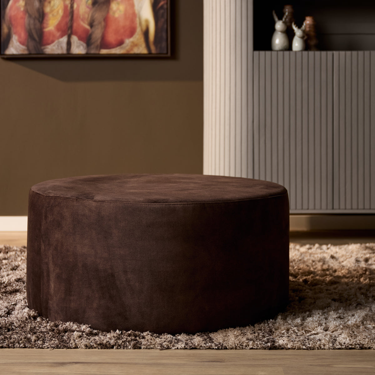 Hocker rund Braun 80 cm Adore 108