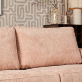 MySofa Alma Ecksofa Rosa 2,5 Sitzer + Divan rechts