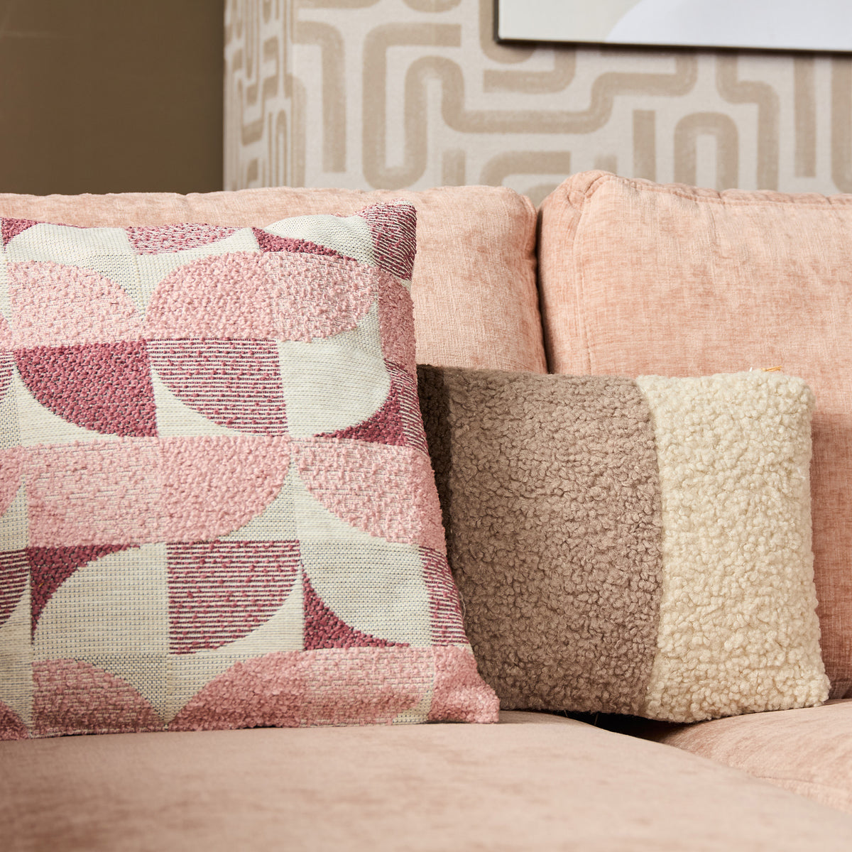 MySofa Alma Ecksofa Rosa Divan links + 2,5 Sitzer
